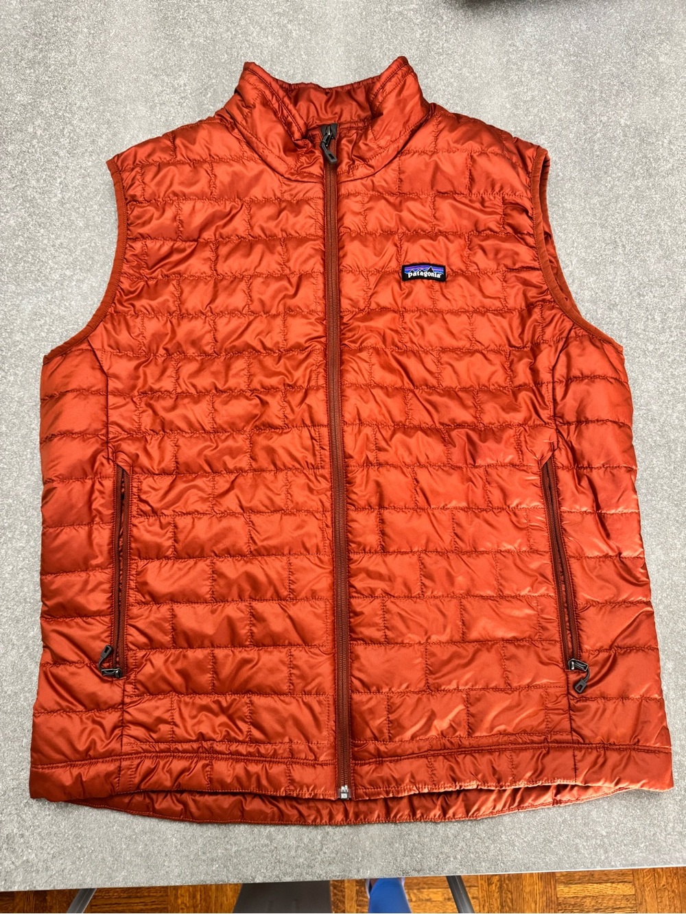 Men’s Patagonia Orange Nano Puff Vest size XL